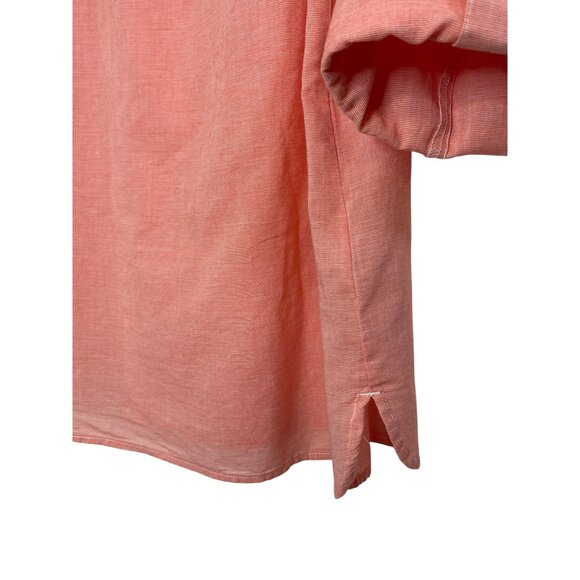 Tommy Hilfiger Women's Boyfriend Fit Tunic Pink (or Coral or Salmon) Size XL - Picture 7 of 16